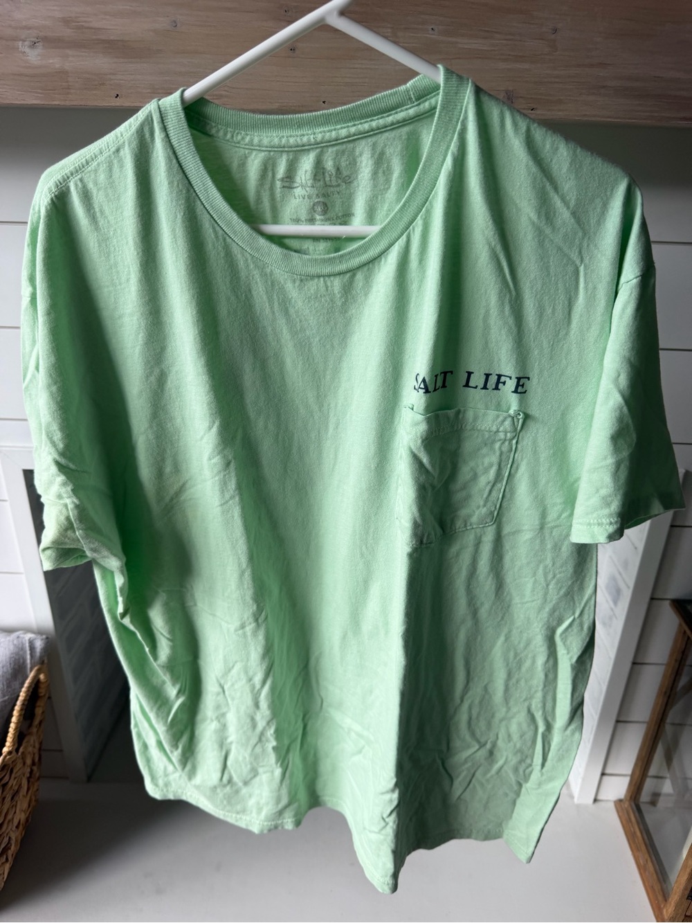 Salt Life Men’s Short Sleeve Pocket Tee - Mint